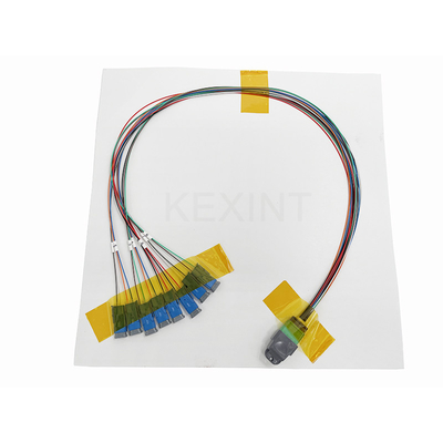 KEXINT MTP (MPO) APC Wanita Ke MDC 16 Fiber Breakout Mode Tunggal (9/125) Fiber Optic Patch Cord