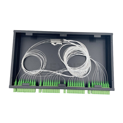KEXINT 4 X 8 SC APC Fiber Optic PLC Splitter 1U ODF 19 Inci Rak Panel Patch Serat Optik