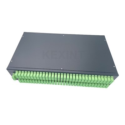KEXINT 2 PCS 1X 64 SC APC Fiber Optic PLC Splitter 2U ODF 19 Inch Rak Fiber Optic Patch Panel