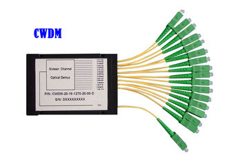 8CH 16CH 32CH CWDM DWDM Fiber Mux Demux Modul Optik ABS 1260 ~ 1620 dB