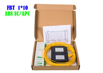 CCTV Telecom FBT 1×10 Optik WDM Splitter SC/APC 1310 1550 Splitter 50/50 ABS 1*10