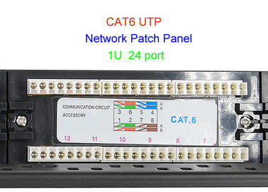 1U 19 Inch UTP Tembaga Lan Kabel 2U CAT5E CAT6 24 48 Port RJ45 Jaringan Patch Panel