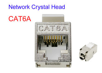 FTP SFTP CAT6A Kabel Listrik Tembaga Terlindung Glod Disepuh Cat5e Cat7 RJ45 Jaringan Kepala Kristal