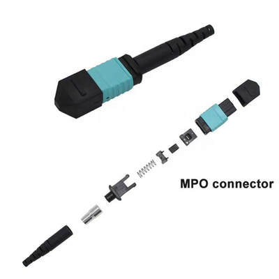 SM MM OM3 OM4 MTP MPO Patch Cord IEC 60874-7 Konektor Serat Optik Mpo