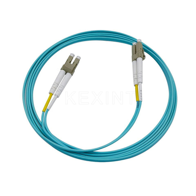 Kabel Patch Serat Optik Disesuaikan LC SC FC ST UPC APC Duplex SM MM OM1 OM2 OM3 OM4