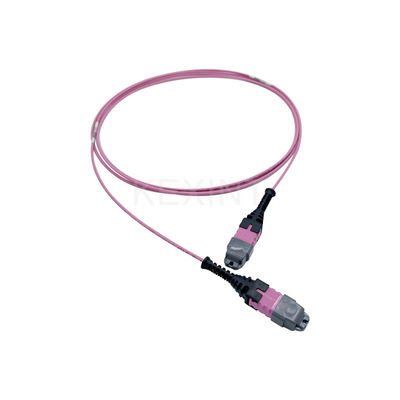 KEXINT FTTH MTP PRO OM4 12 Core Kabel Patch Serat Optik 2M Tipe B