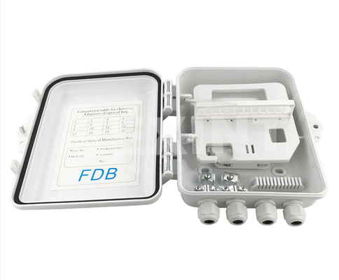 KEXINT KXT-16A Kotak Distribusi Serat Optik FTTH 12 16 Cores Outdoor IP65 Tahan Air Putih