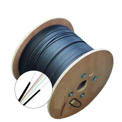 2.0mm 3.0mm Diameter Kabel Serat Optik PVC LSZH Selubung Luar Hitam