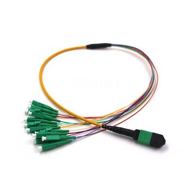 OM3 OM4 G657A Kabel Batang Serat Optik 24 Inti MTP MPO LC Connector