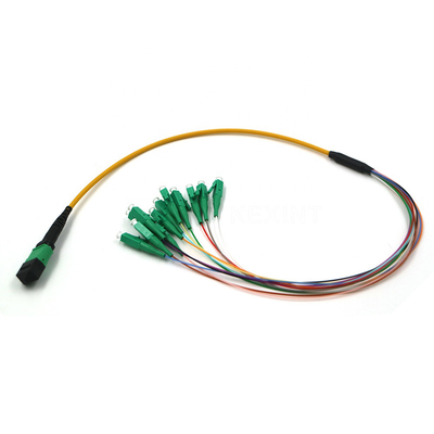 OM3 OM4 G657A Kabel Batang Serat Optik 24 Inti MTP MPO LC Connector