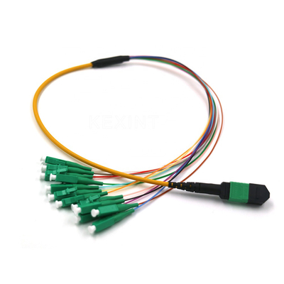OM3 OM4 G657A Kabel Batang Serat Optik 24 Inti MTP MPO LC Connector