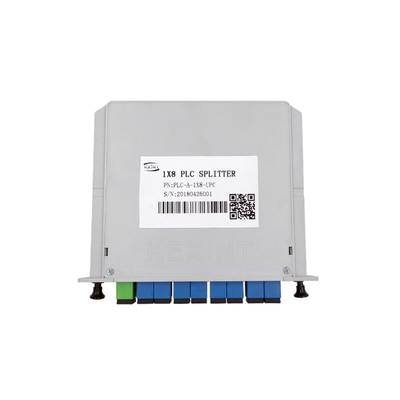 Serat Optik LGX PLC Splitter Jenis Kartu Konektor UPC FTTH 1x8 SC