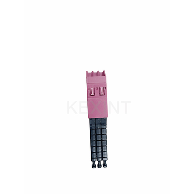 KEXINT ELiMENT MDC 3 Port Adapter Mmultimode Heather Violet Dengan 3 Tutup debu Cocok MDC Patch Cord