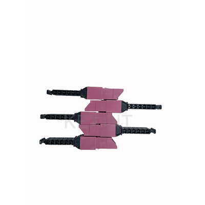 KEXINT ELiMENT MDC 3 Port Adapter Mmultimode Heather Violet Dengan 3 Tutup debu Cocok MDC Patch Cord