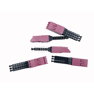 KEXINT ELiMENT MDC 3 Port Adapter Mmultimode Heather Violet Dengan 3 Tutup debu Cocok MDC Patch Cord