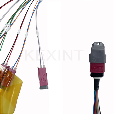 KEXINT MTP (MPO) APC Wanita Ke MDC 16 Fiber Breakout OM4 (50/125) Fiber Optic Patch Cord