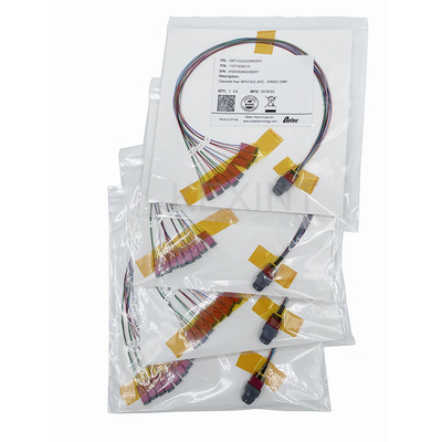 KEXINT MTP (MPO) APC Wanita Ke MDC 16 Fiber Breakout OM4 (50/125) Fiber Optic Patch Cord