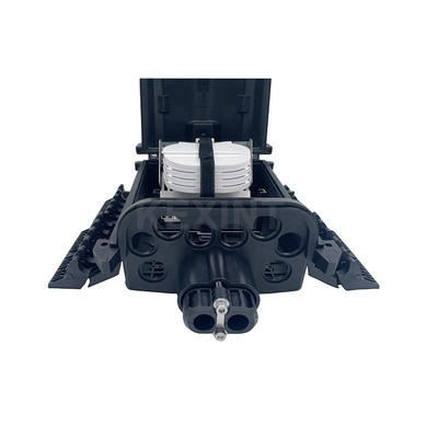 8 Port Outdoor Fiber Splice Enclosure Corning Ip68 Waterproof Connector Untuk Ftth