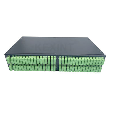 KEXINT 4 PCS 1X 32 SC APC Fiber Optic PLC Splitter 2U ODF 19 Inci Rak Fiber Optic Patch Panel