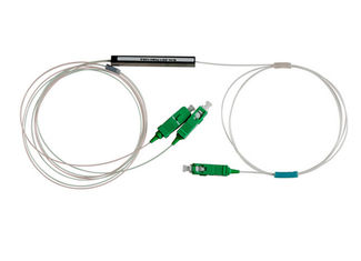 SM SC APC Fiber Optic PLC Splitter, 1x2 Optical Splitter 7.2db Insertion Loss