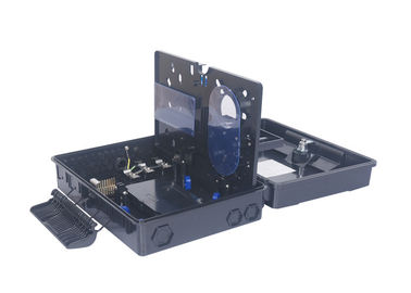24 Core Black Fiber Optic Distribution Box Pemasangan Tiang PC ABS SMC