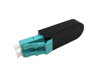 LC OM3 Duplex MM Adaptor Konektor Loopback Kabel Patch Serat Optik Multi Mode