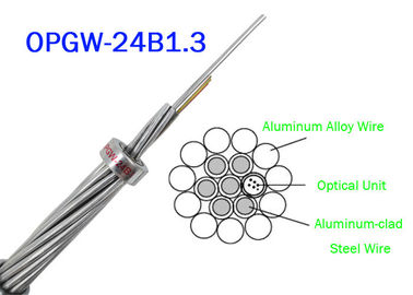 OPGW ADSS Kabel Serat Optik 24B1.3 Rentang 60 130 Daya Telekomunikasi Bahan luar Kabel logam
