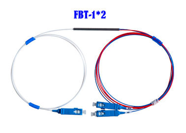 FBT 1×2 Coupler Fiber Optik WDM Mini 0.9 50/50 SC Konektor APC 1310 1490 1550
