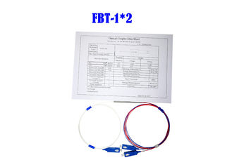 FBT 1×2 Coupler Fiber Optik WDM Mini 0.9 50/50 SC Konektor APC 1310 1490 1550