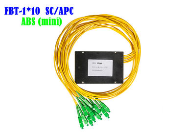 CCTV Telecom FBT 1×10 Optik WDM Splitter SC/APC 1310 1550 Splitter 50/50 ABS 1*10