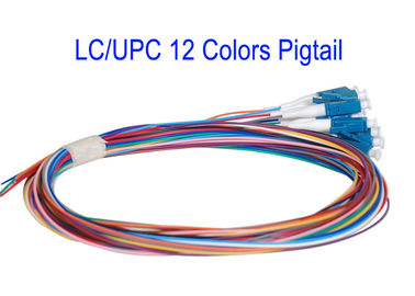 LC/UPC 12 Warna Inti Kabel Patch SM Kabel Patch Serat G652D G657A1 G657A2 1m 1,5m
