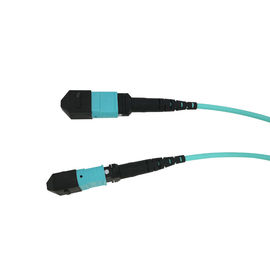 Kabel Patch Serat Optik OM3 MTP-MTP OM4 12 Adaptor Kabel 40G 300M