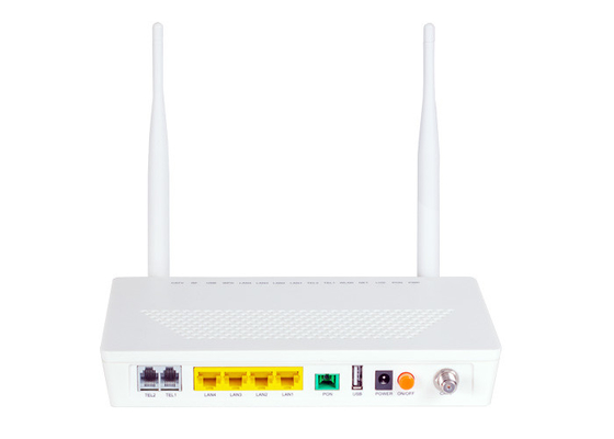 Ethernet 4 Gigabit GEPON ONU 1 USB 4GE 2POTS WIFI CATV Mendukung IPv4 dan IPv6 dual stack
