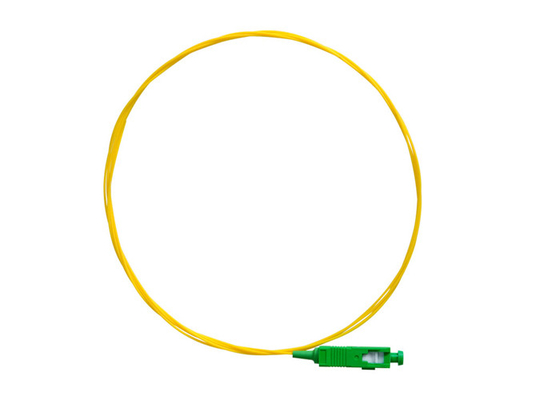 Kabel Patch Serat Optik Kuning Pigtail Single Mode SC / APC G657A2 0.9mm Kembali 65dB