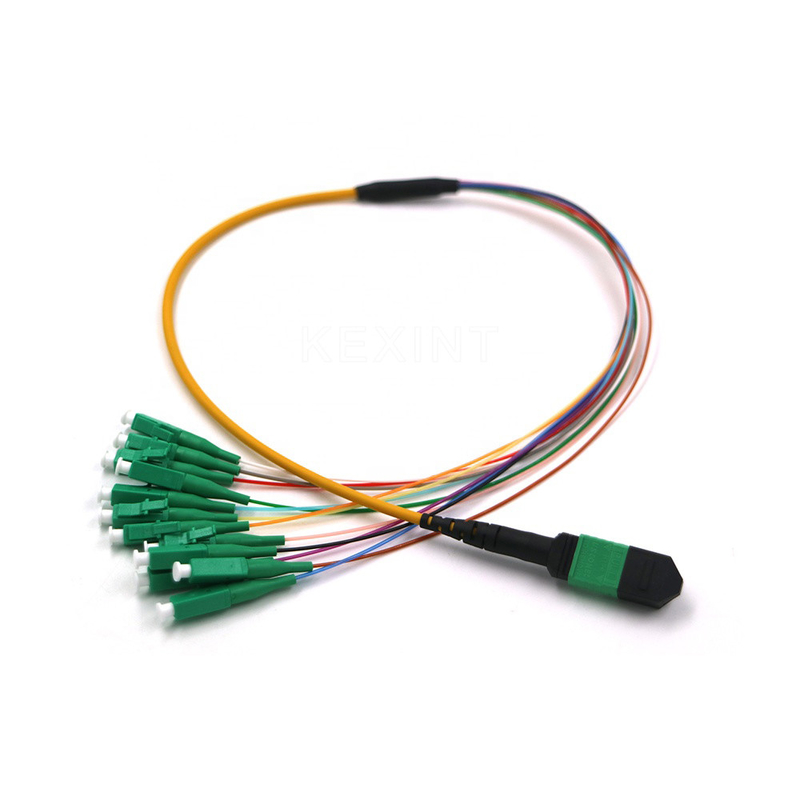 OM3 OM4 G657A Kabel Batang Serat Optik 24 Inti MTP MPO LC Connector